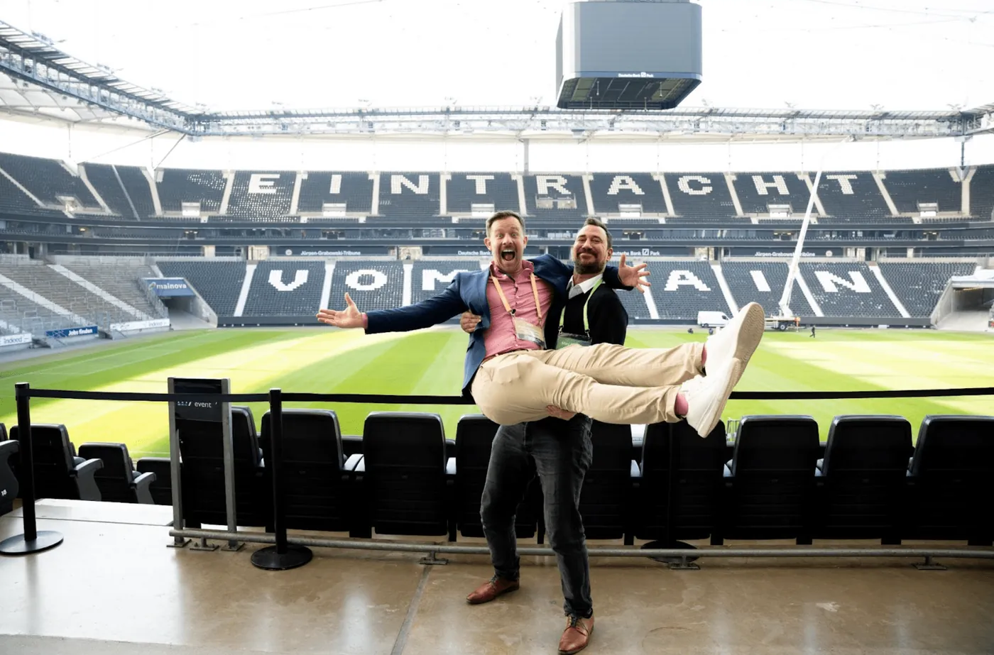 Florian Hübner im Fußballstadion